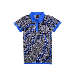 Design Fashionable Dye Sublimation Polo Shirt Custom Blue Polo Collar Three Buttons Dye Sublimation Polo Shirt Floral Wave Ripple Uniform Company P1512 Design Fashionable Dye Sublimation Polo Shirt Custom Blue Polo Collar Three Buttons Dye Sublimation Polo Shirt Floral Wave Ripple Uniform Company P1512
